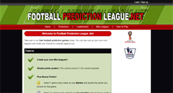Desktop Screenshot of footballpredictionleague.net