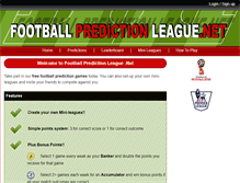 Tablet Screenshot of footballpredictionleague.net